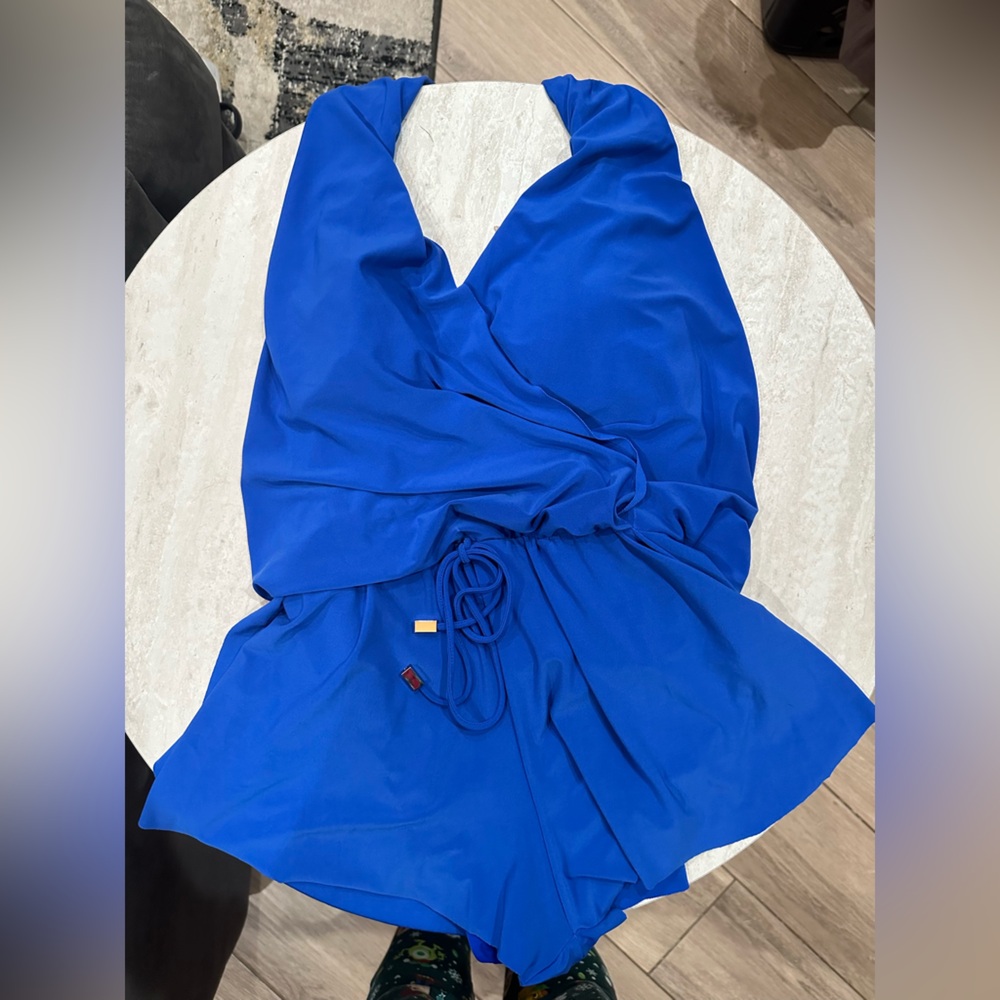 Magicsuit Bianca Slimming Control Swim Romper, Royal Blue Size 8 w/liner